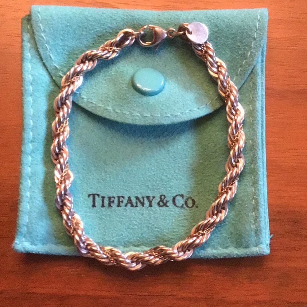 Tiffany & Co. vintage 1990s rope bracelet in 18K gold & sterling silver